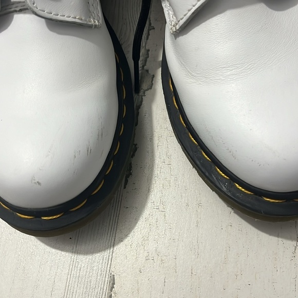 Dr. Martens White Combat Boots Size 8 - Picture 5 of 10